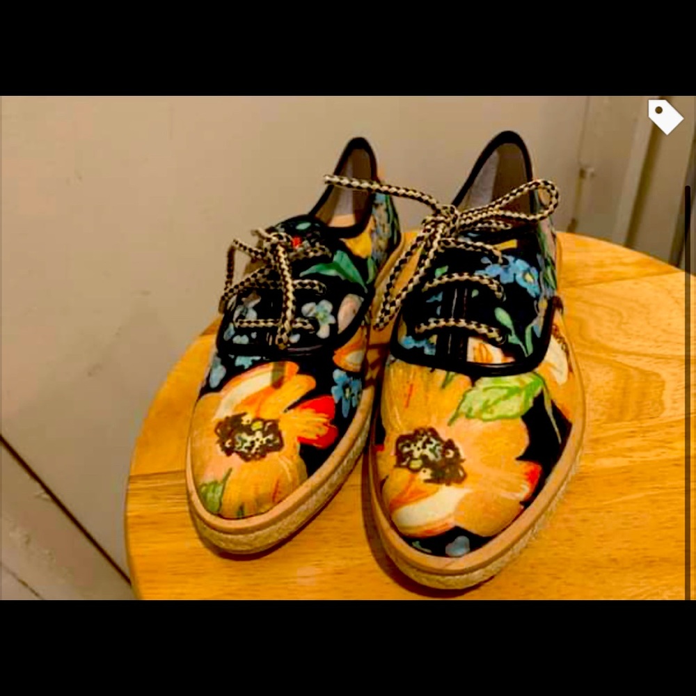 loeffler randall tucker floral print shoes